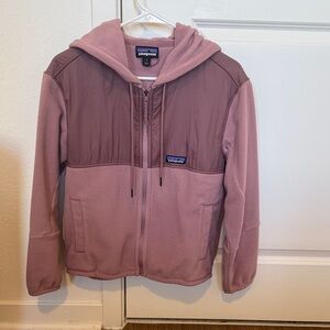 Patagonia Microdini Hooded Fleece Zip Up Hoodie - Small
